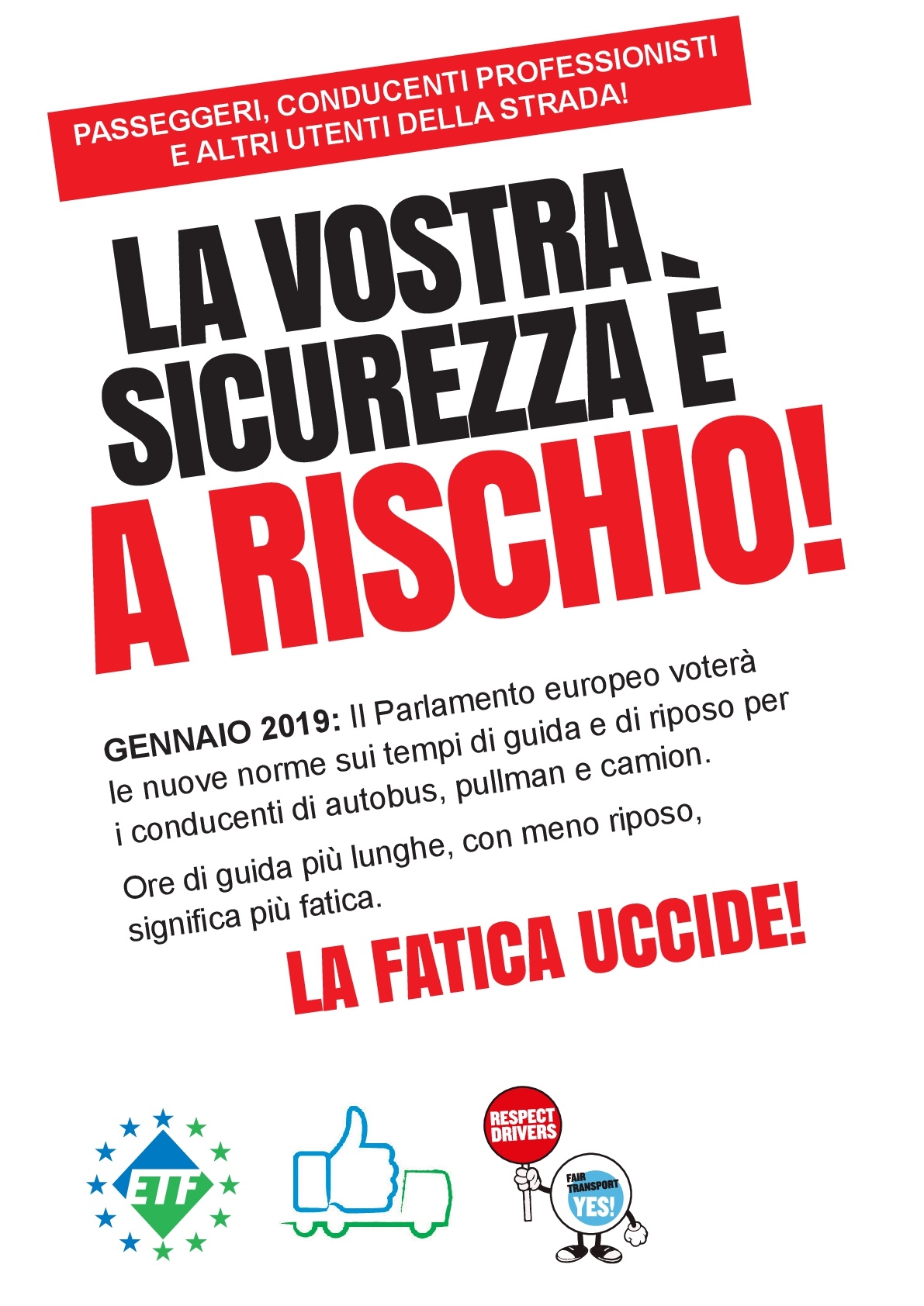 Trasporti: confermati scioperi 14 e 21 gennaio contro Mobility Package