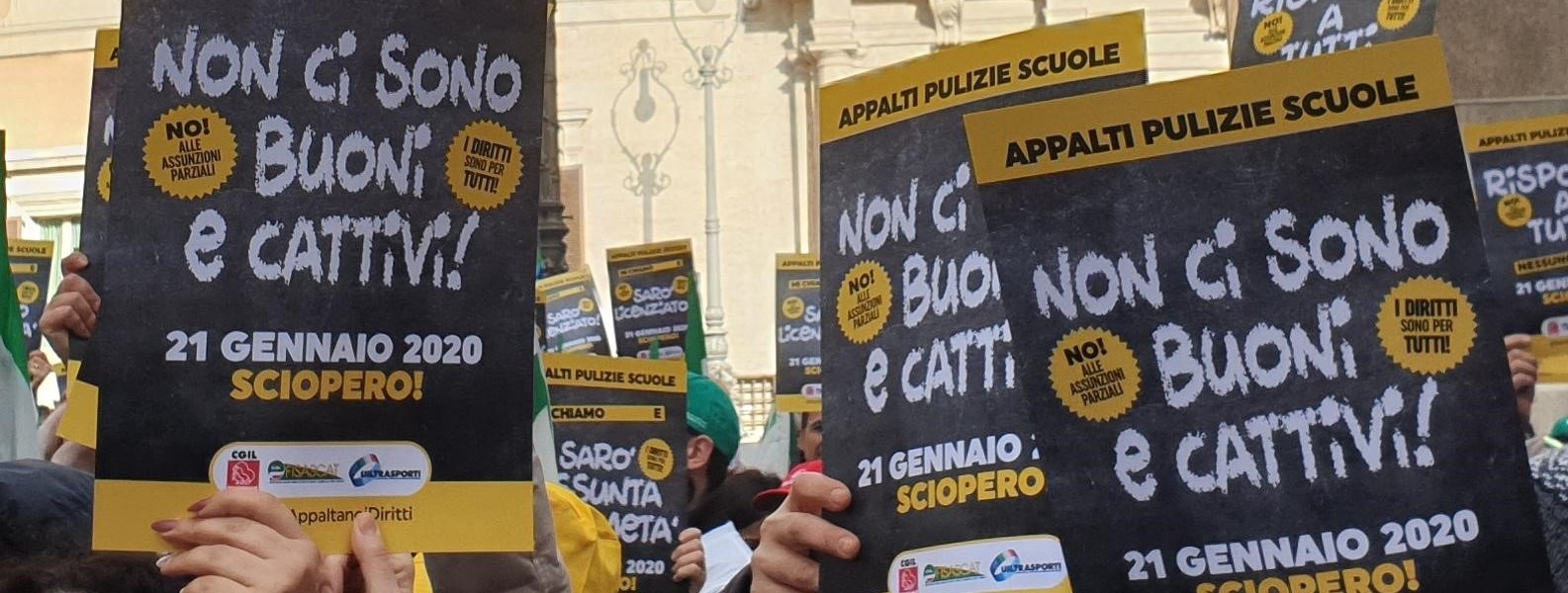 Appalti pulizie scuole, Sindacati: intervenga la Presidenza del Consiglio dei Ministri