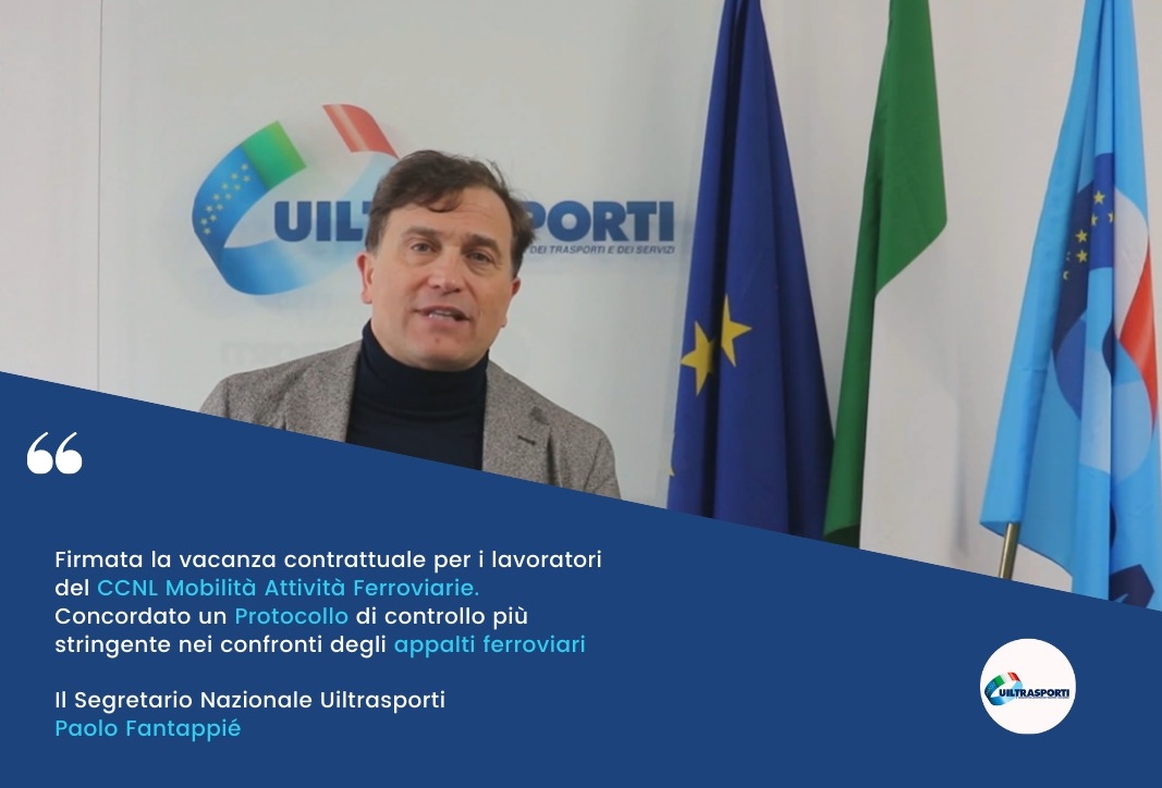 Firmata la vacanza contrattuale per i lavoratori del Contratto delle Attività Ferroviarie - Una boccata di ossigeno importante.