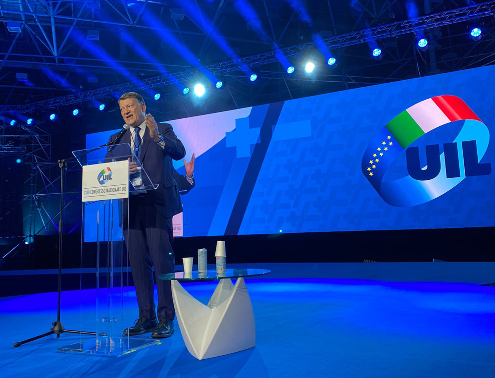 PIERPAOLO BOMBARDIERI RIELETTO ALL&rsquo;UNANIMIT&Agrave; SEGRETARIO GENERALE DELLA UIL.
