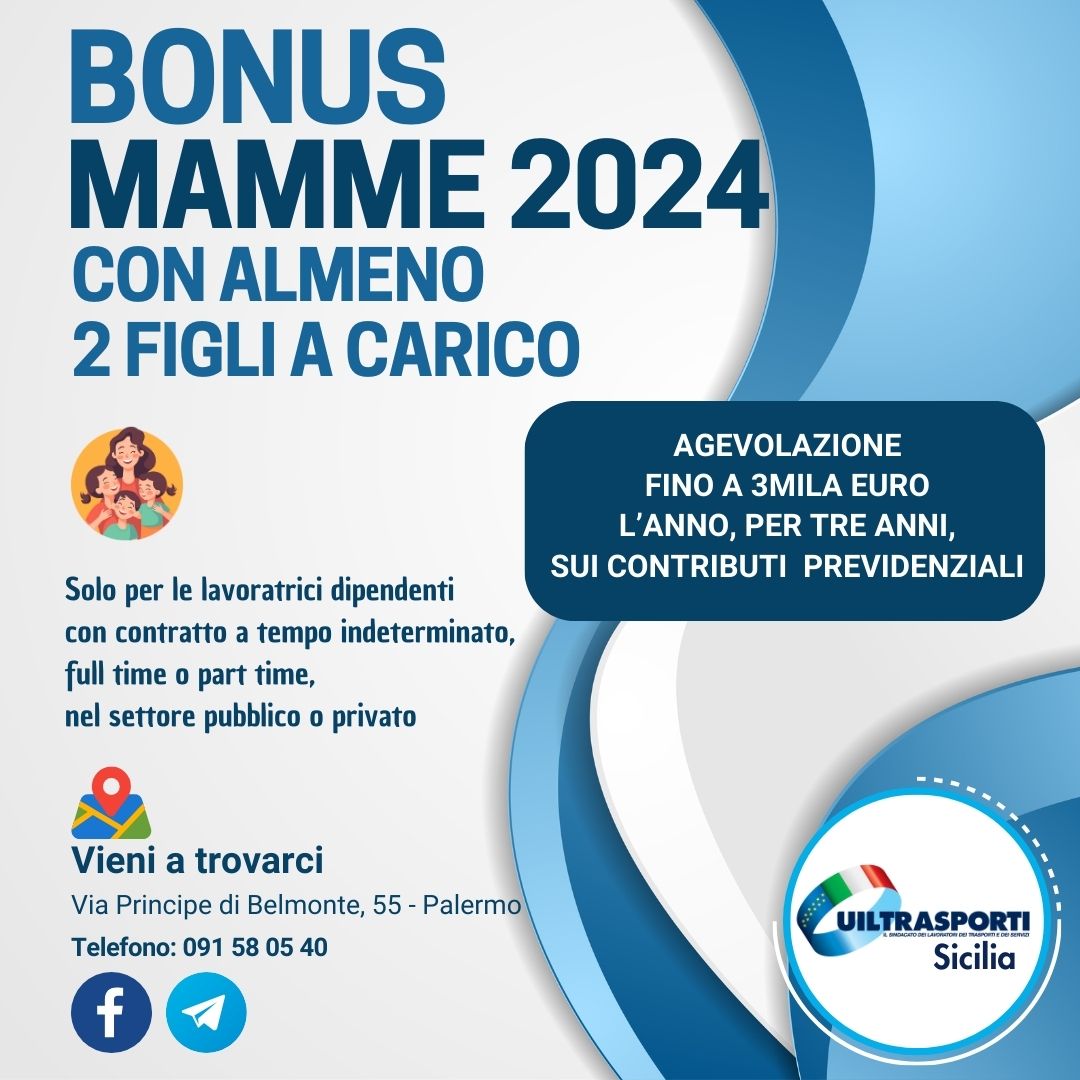 Bonus mamme, agevolazioni per le donne con 2 o più figli e un contratto a tempo indeterminato