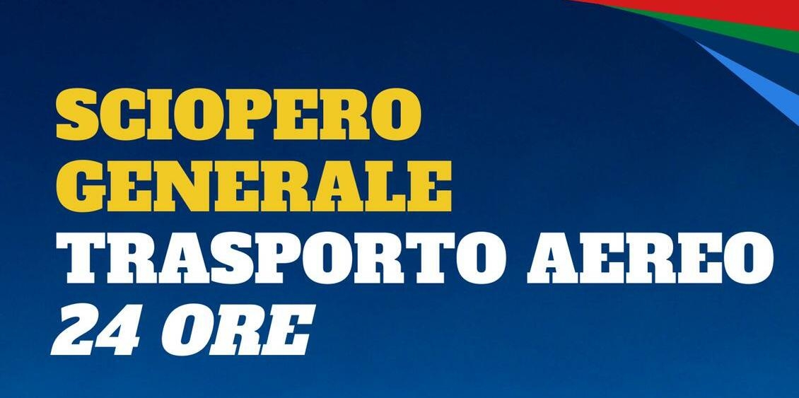 Trasporto Aereo: sciopero generale differito al 2 aprile