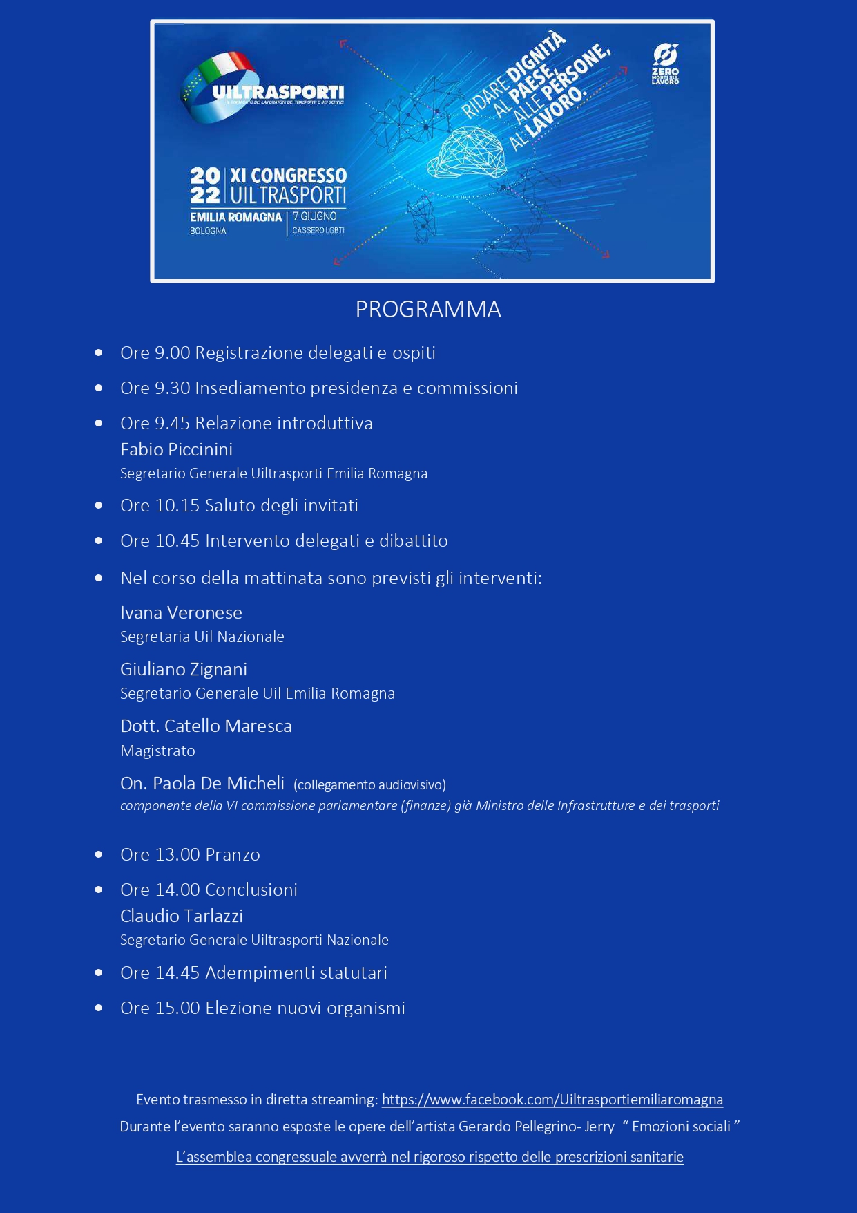CONGRESSO UILTRASPORTI EMILIA ROMAGNA