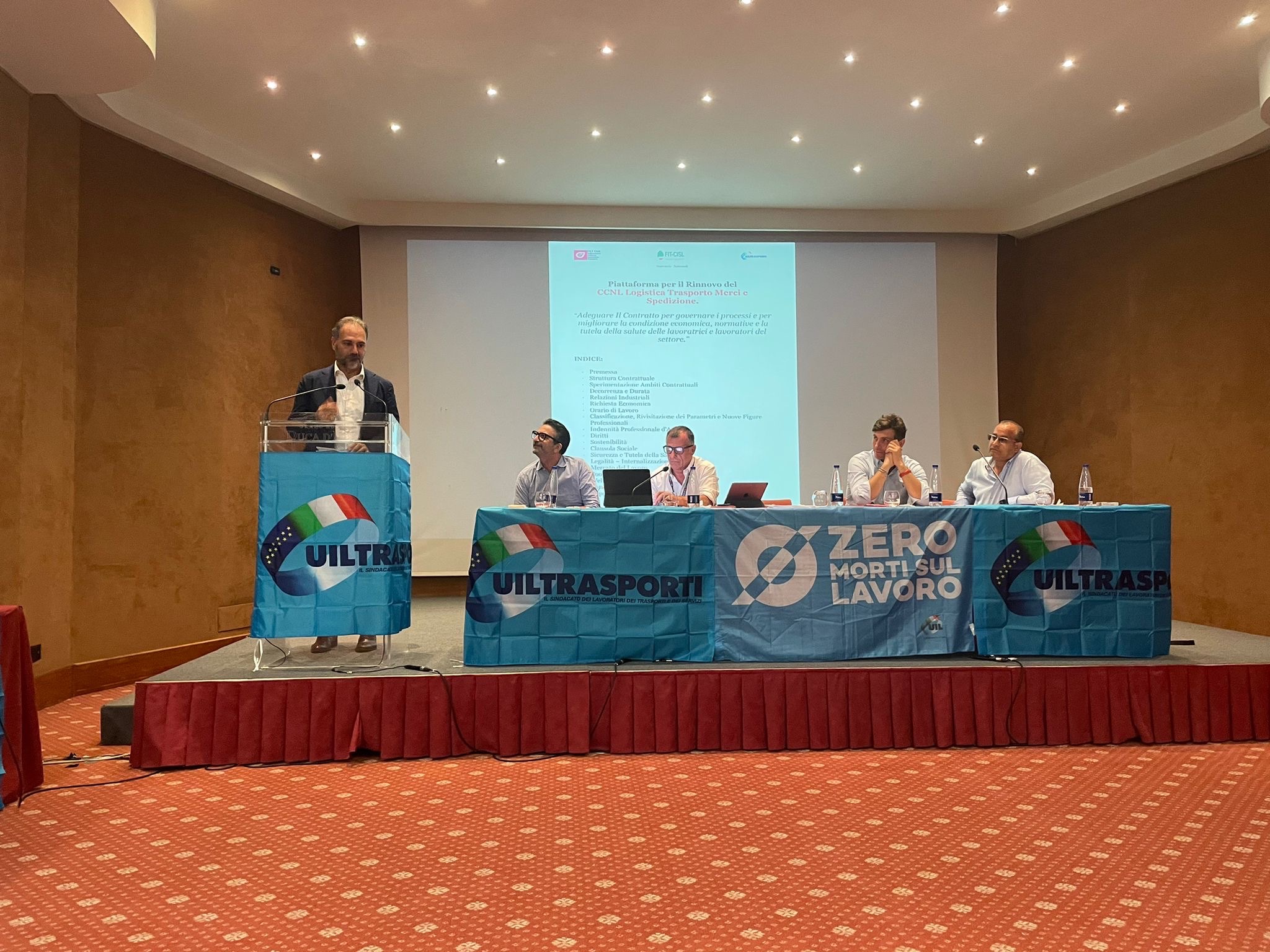 Attivo nazionale Uiltrasporti: discussione sulla piattaforma di rinnovo contrattuale logistica
