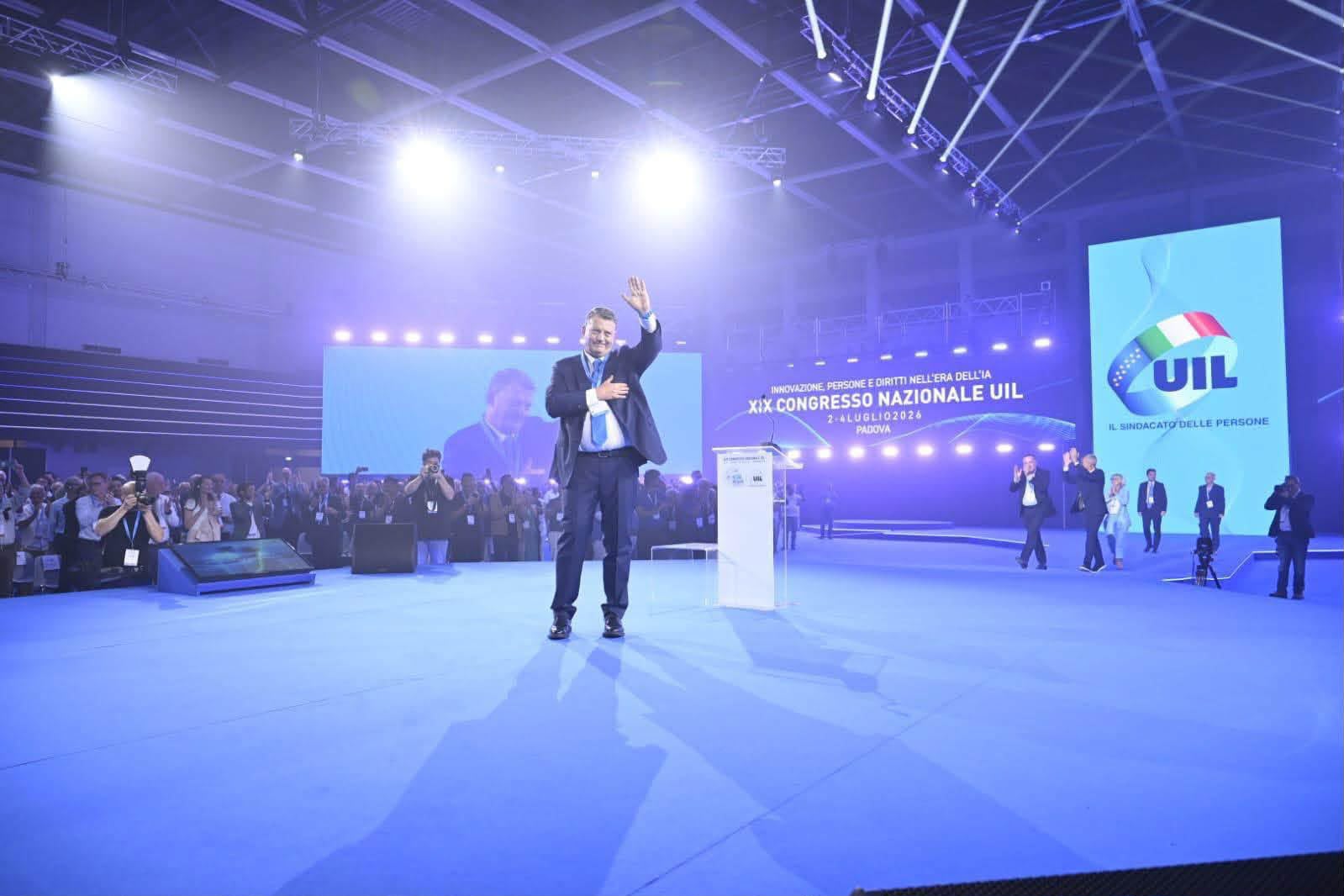 XIX Congresso Nazionale UIL: PierPaolo Bombardieri eletto all’unanimità Segretario Generale